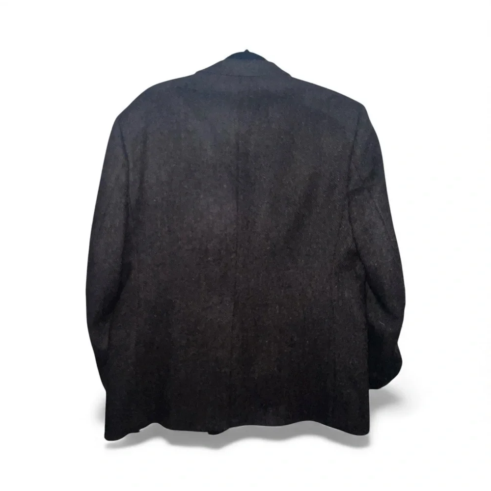 Men’s Vintage English Manor Herringbone Dark Brown Blazer|Rare Find|100% Wool